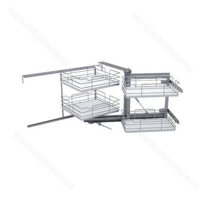 Rohový Systém 350i -pravý  INFINITY LINE pre korpus 1200mm, chróm / SIGE