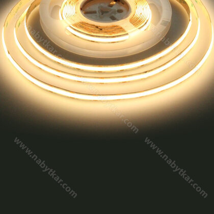 LED PAS COB súvislá línia svetla 24V,12W/m, biela teplá /CP