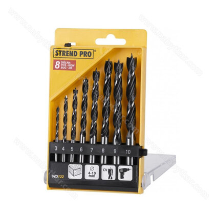 Sada vrtákov WD122, do kovu, 8 dielna, 3-10 mm Wood do dreva  / SP