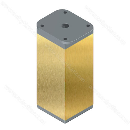 Nábytk.noha NA6 40x40 h-100, matné zlato 