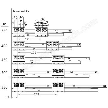 EVObox Evolution 86 set A02(1 Okrúhly reling), sivý