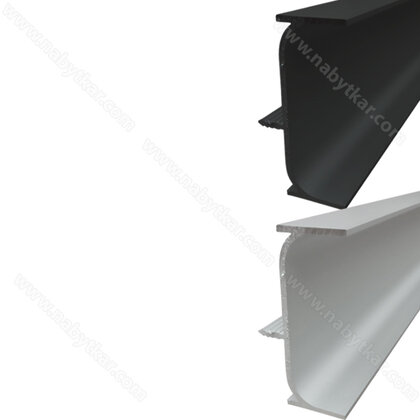 Gripless - Zvislý profil obojstranný na fréz. 2,5 m / SD