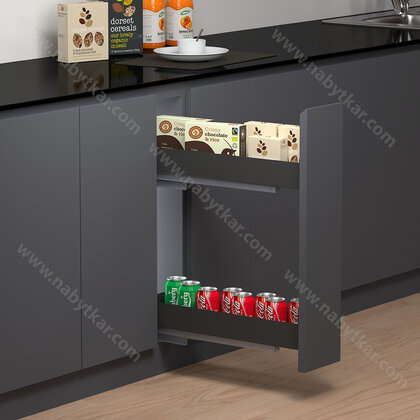 Cargo košík ASTON LUX "20" 2 pol,boč.ved. 159x485x520 antracit /Iron Line