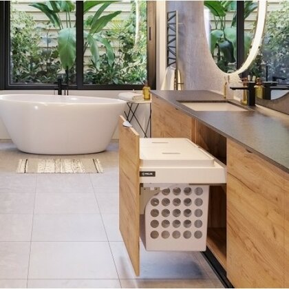 Výsuv s pred. uch. pre 2x kôš na bielizeň L-480mm / Rejs