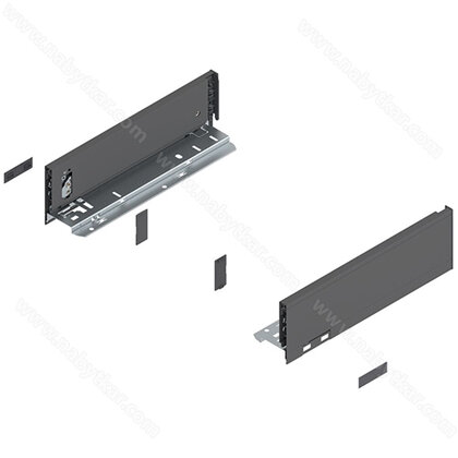 Legrabox, bočnice 770M3002S Orion sivá matná, 300 mm /Blum