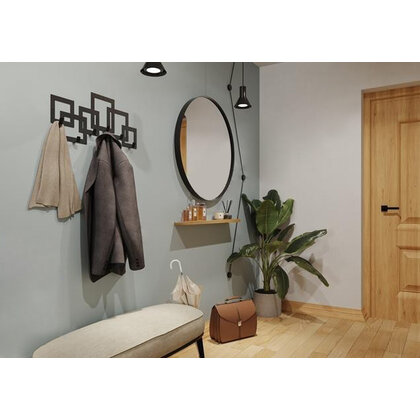 Rám na zrkadlo fi 800 mm čierny / Gamet