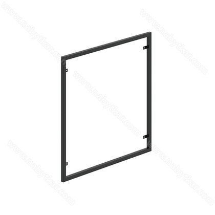 Rám na zrkadlo 600 X 600 mm čierny / Gamet