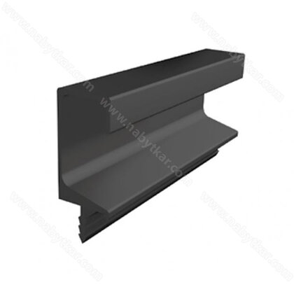 Profil UKW 7, L-3,0 m striekaný čierny mat / Rejs