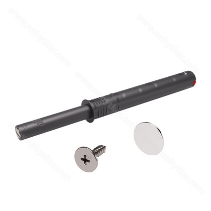 K-PUSH TECH systém na dvierka vložený silný 37mm s magnetom, antracit K-PUSH TECH systém na dvierka vložený silný 37mm s magnetom, antracit