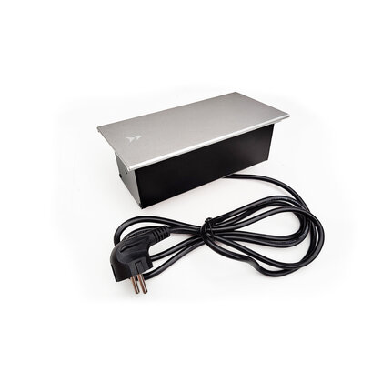 Stolová zásuvka MODUL (195x75mm) 2Z 230V+2x USB 2A 1,8m kábel Stolová zásuvka MODUL (195x75mm) 2Z 230V+2x USB 2A 1,8m kábel