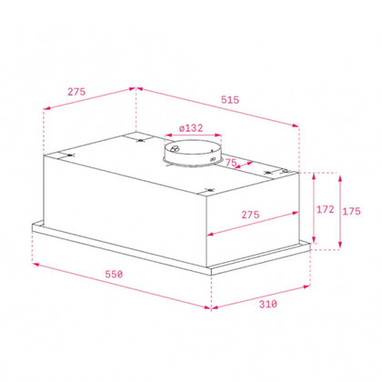 Celozástavný odsávač par GFG 2 BK , čierne sklo /TEKA