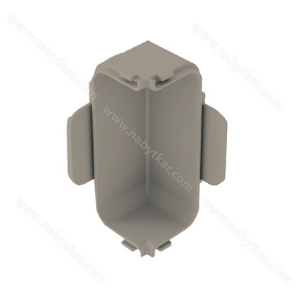 Gripless LIGHT uholník vnútorný na profil typ "C" inox