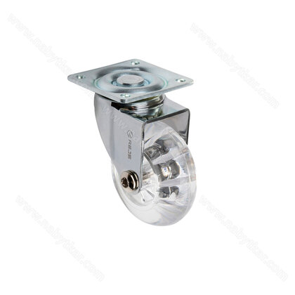 Transparentné  koliesko fi50 s platničkou / LC