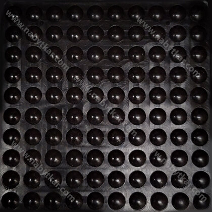 Tlmiaca bublina Fi 8 mm x 2,5 mm, čiena (1 plátok-100 ks)