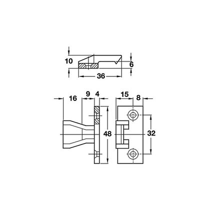 HE-Spoj. kovanie Pacofix, samec 32/36 (26250368) Hafele