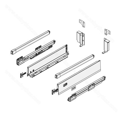 Creobox 500 - FLEXSET,hranatý reling, biely / DTC