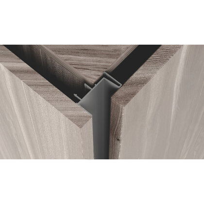 Gripless - Zvislý profil jednostranný S160/01 čierny matný RAL 9005, model 2023