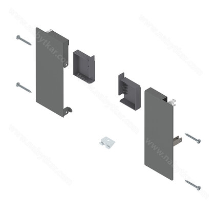 Merivobox - držiak vn.zásuvky ZI4.1KS1, sivá matná ORION