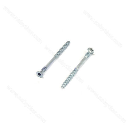 Drevoskrutka zapust.s čiast.dabl. závitom 4,0x60/30 TORX biely zinok (bal:400 ks)