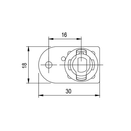 Zámok pre tyče SVS3, typ 429.09 P4 / Lehmann