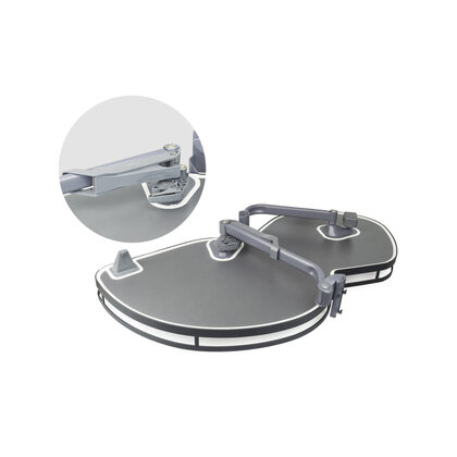 Erg.roh.kôš NUVO II.pre 1000 mm,  2 pol. antracit s tlmením