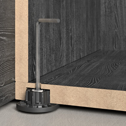 Nožička NH 30x0,7-17 mm s rektifikáciou, INTEGRATO TECH "Z" , čierna