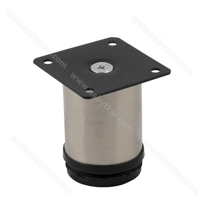 Nábytk.noha Fi50, 100mm inox 