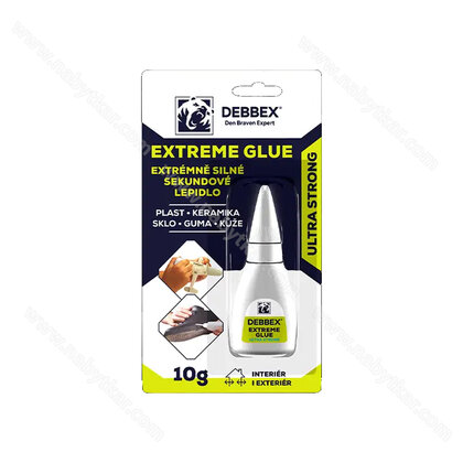 Sekundové gélové lepidlo SUPER GLUE 10g DEBBEX blister/ Den Brawen
