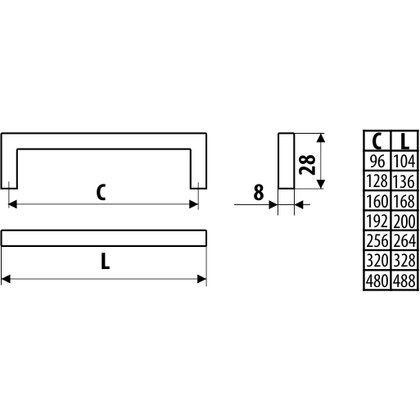 Madlo UN34, čierny mat /Gamet