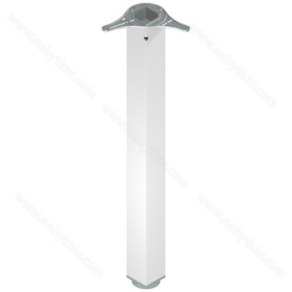 Stol.noha alu 60x60/710/R, biela / LC Stol.noha alu 60x60/710/R, biela / LC