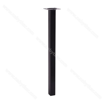 Stol.noha alu 60x60/710/R, čierna mat  / LC Stol.noha alu 60x60/710/R, čierna mat  / LC