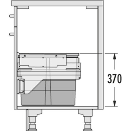 Odpadkový kôš-Cargo 500 17+13+13D /HAILO