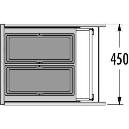 Odpadkový kôš-Triple XL 450 18+18 /HAILO
