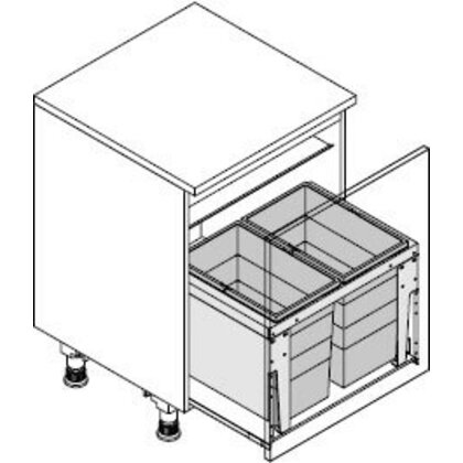 Odpadkový kôš-Triple XL 600 28+28 /HAILO