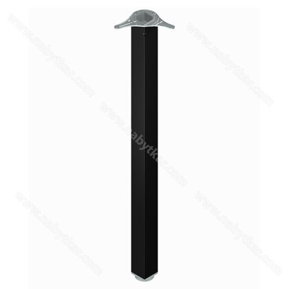 Stol.noha 60x60/1100/R, čierna