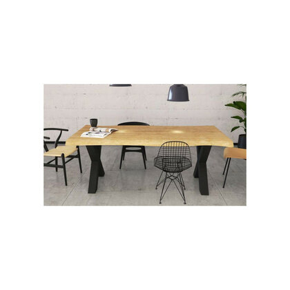 Stolová podnož X ,v:705x690, čierny mat 