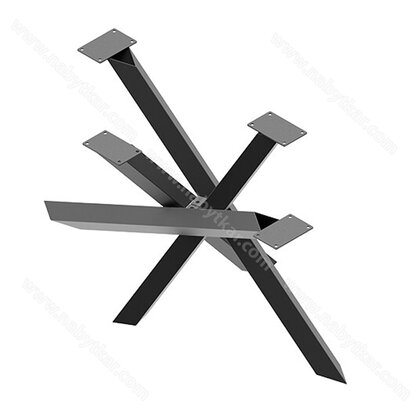 Stolová podnož 3X ,v:710x1651, čierny mat  Stolová podnož 3X ,v:710x1651, čierny mat