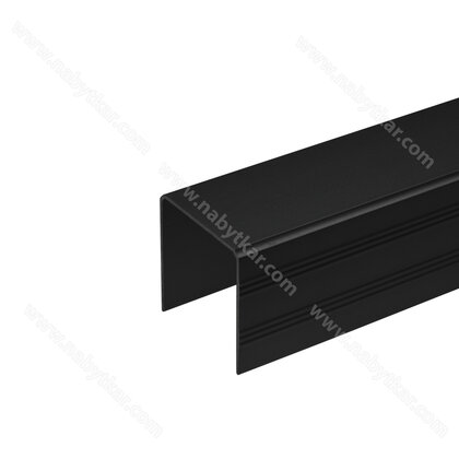 Vrchná jednokoľaj 8743, 3,0m čierna /Laguna