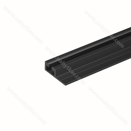 Spodná jednokoľaj RAMA 8753, 3,0m čierna /Laguna