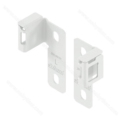 Merivobox - Blum ZRR.4000 držiak relingu zadný flexi, L+P, hodvábne biela matná