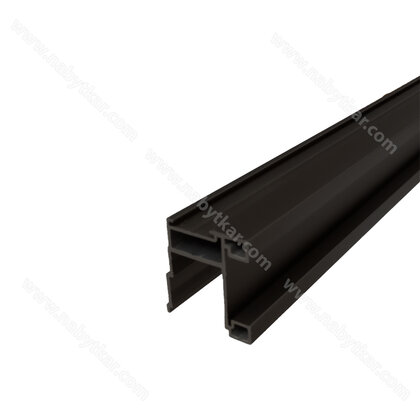 Madlo ETA WIDE 18 2,7m čierna matná, na nasúvaciu štetinu /Laguna