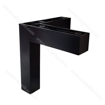 Nábytk.noha NP 678 h- 120mm, čierna 