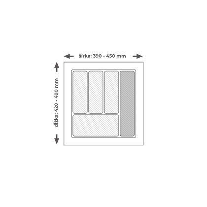 Príborník EVO 50/490 antracit 