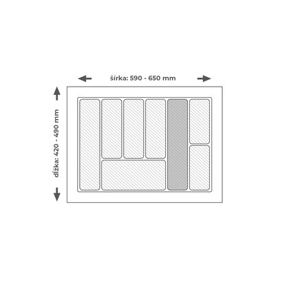 Príborník EVO 70/490 antracit 