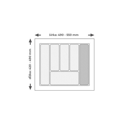 Príborník EVO 60/490 biely Príborník EVO 60/490 biely