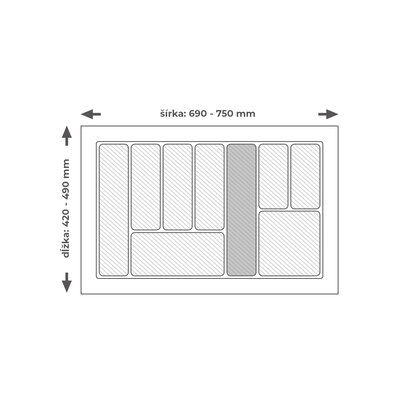 Príborník EVO 80/490 antracit 