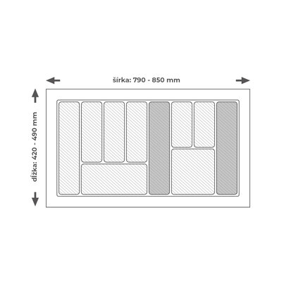 Príborník EVO 90/490 biely Príborník EVO 90/490 biely