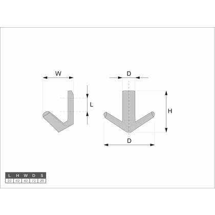 Náb.vešiak F047 čierny