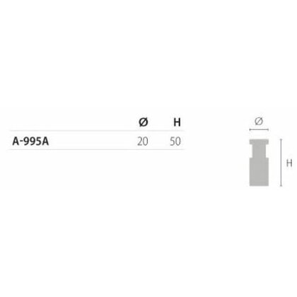 Madlo A995A.G6 , chróm mat.