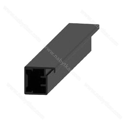 Hliníkový rámový  profil čierny